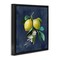 Stupell Industries Lemon Branches on Blue Framed Floater Canvas Wall Art Design by Danhui Nai